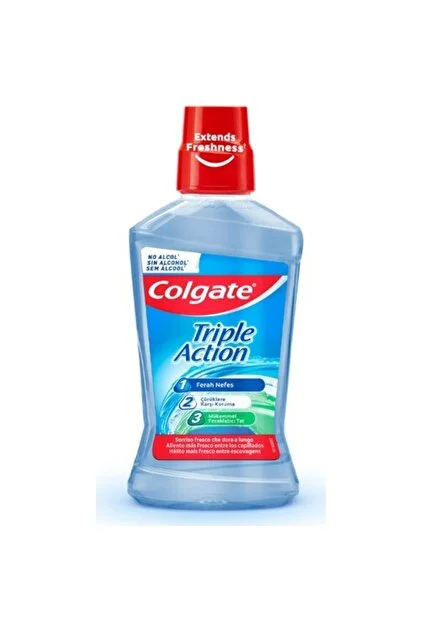 Colgate Triple Action Üçlü Etki Alkolsüz Ağız Çalkalama Suyu 500 ml