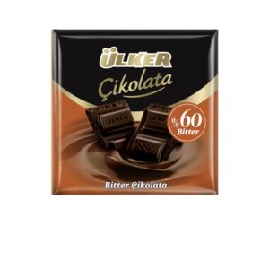 Ülker Bitter Kare Çikolata %60 Kakaolu 60 G