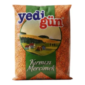 Yedigün Kırmızı Mercimek Yaprak 1 Kg