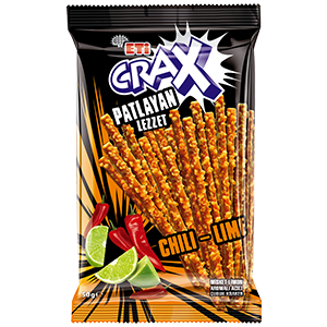 Eti Crax Patlayan Lezzet Chili Lime Çubuk Kraker 50 G