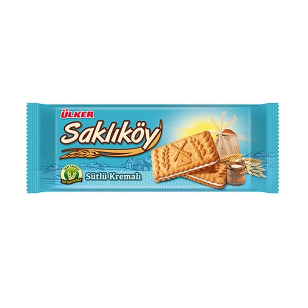 Ülker Saklıköy Sütlü Kremalı Yulaflı Bisküvi 100 G