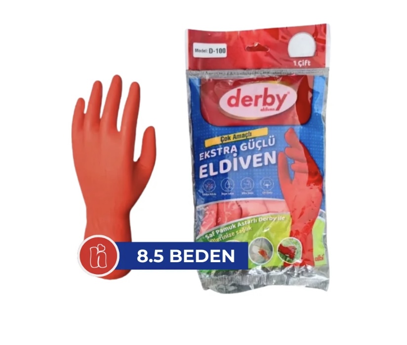 Derby Bulaşık Eldiven No:8,5