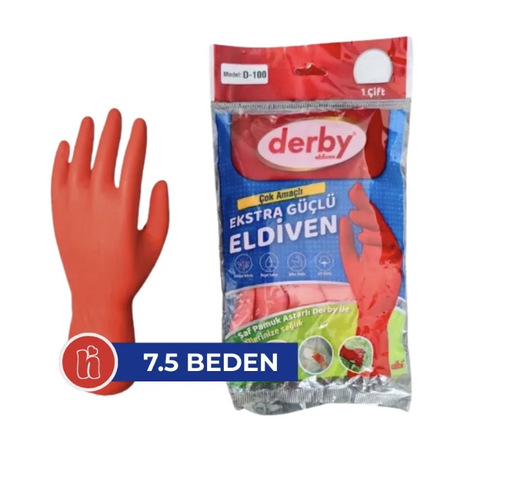 Derby Bulaşık Eldiven No:7,5