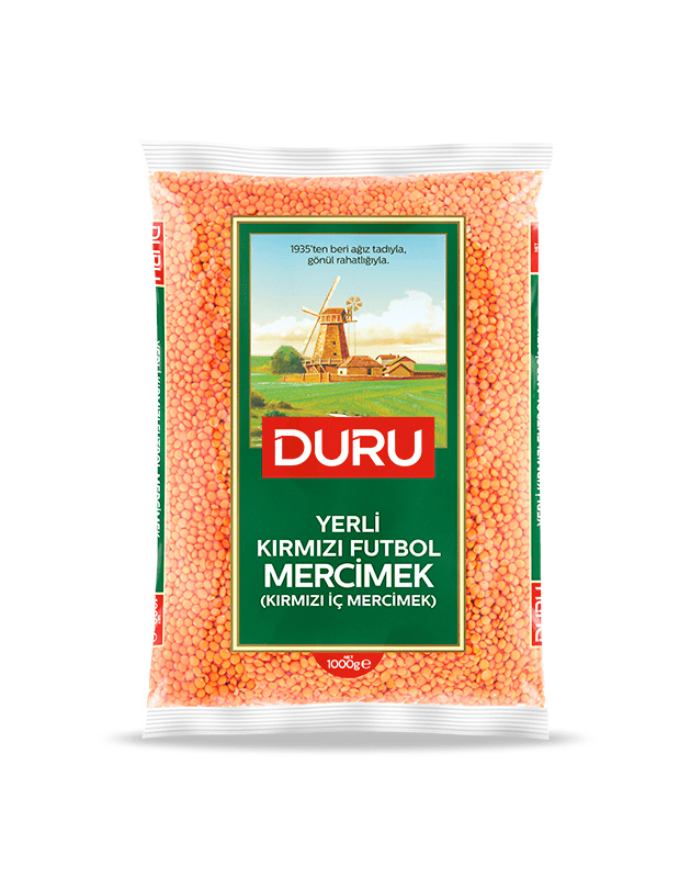 Yerli Kırmızı Yaprak Mercimek (Kırmızı İç Mercimek) 1000g